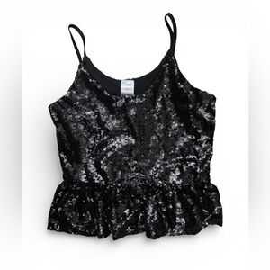 No Boundaries Black Sequin Camisole